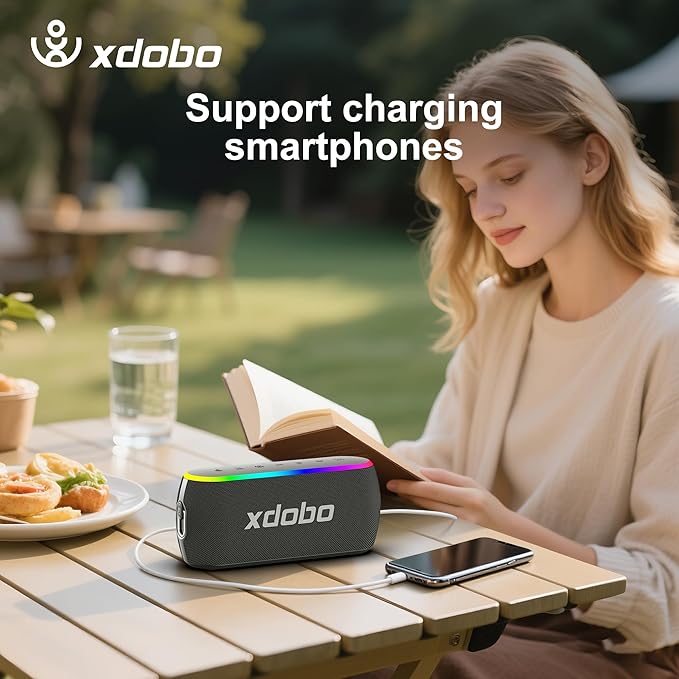 X8 III Portable Bluetooth Speaker Small Bluetooth Speaker Waterproof: IPX7 Computer Speakers Wireless with RGB Lights for Home/Outdoor/Party/Beach/Birthday Gift