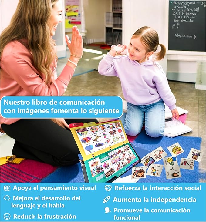 Visual Communication Book,162 ASD Photo Picture Cards: Autism Language Vocabulary, Speech Articulation Therapy, ADHD & Apraxia Learning