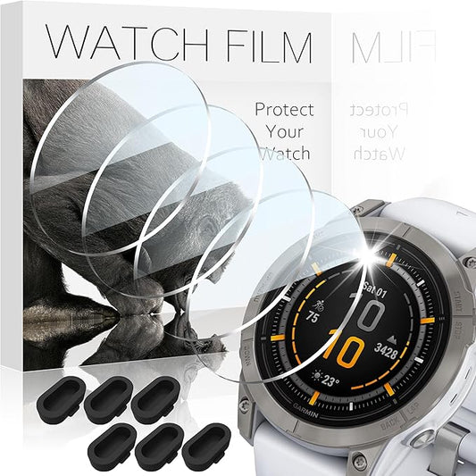 4+6 Pack for Garmin Epix Gen 2 Screen Protector Tempered Glass,Screen Protector Precise Fit 9H Hardness Scratch Resistance for Garmin Epix Gen 2 47mm