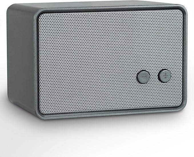 K-Cube-GY Bluetooth Speaker, 5W HD Sound, Bluetooth V5.0, 12H Playtime, Retro Classic, Portable, Gary