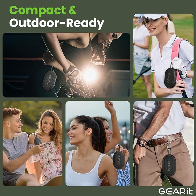 GEARit Ultra Portable Wireless Bluetooth Speaker - IPX7 Waterproof Speaker - 6W Loud Outdoor Speakers - Hands-Free Calling, 5.3 Bluetooth, TWS Pairing - Perfect for Home/Outdoor/Party/Gift