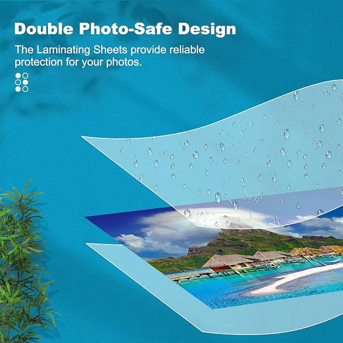 5 Mil Laminating Sheets, Holds 8.5 x 11 Inch Sheets 100 Pack, Thermal Laminating Pouches for Laminator, 9 X 11.5-inches/Letter Size Thermal Laminating Paper, Round Corner