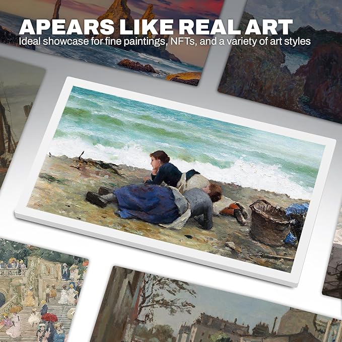 Large Digital Picture Frame 27 inch, 1920x1080 FHD IPS WiFi Digital Photo Frame with Remote, 32GB Storage, Auto-Rotate, Instantly Share Photo/Video via Apps/Email, USB/Mirco SD, White