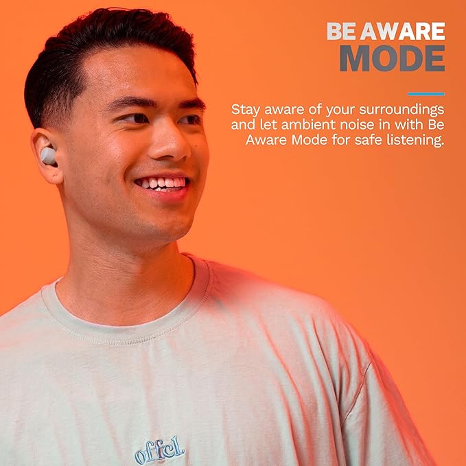 JLab Go Air Pop+ True Wireless Earbuds, in Ear Headphones, Bluetooth Earphones, 35H Playtime Ear Buds, Bluetooth Earbuds with Microphone, USB-C Charging Case, Dual Connect, EQ3 Sound, Mint Green