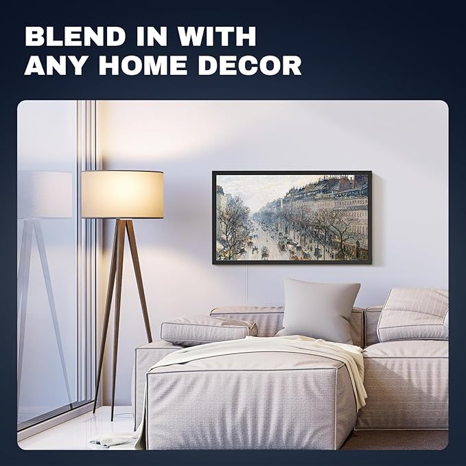 21.5 Inch Large Digital Picture Frame, 1920x1080 FHD IPS WiFi Electronic Photo Frame with Remote Control, 32GB Storage, Wall-Mountable, Instantly Share Photo/Video via Apps, Email, Black