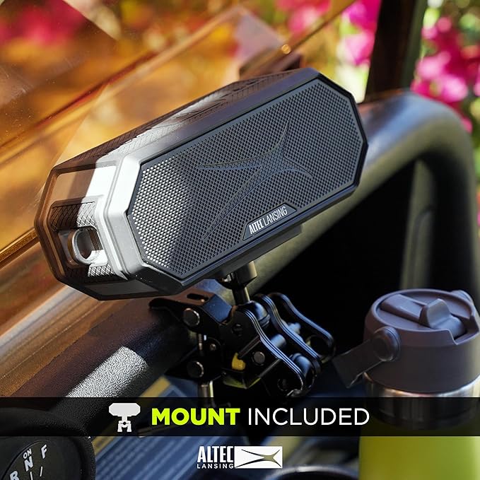 Altec Lansing - Portable Bluetooth Speaker HYDRABLAST 2.0, Waterproof IP67, 20W Output Power, Magnetic Bluetooth Speaker (Raiders)