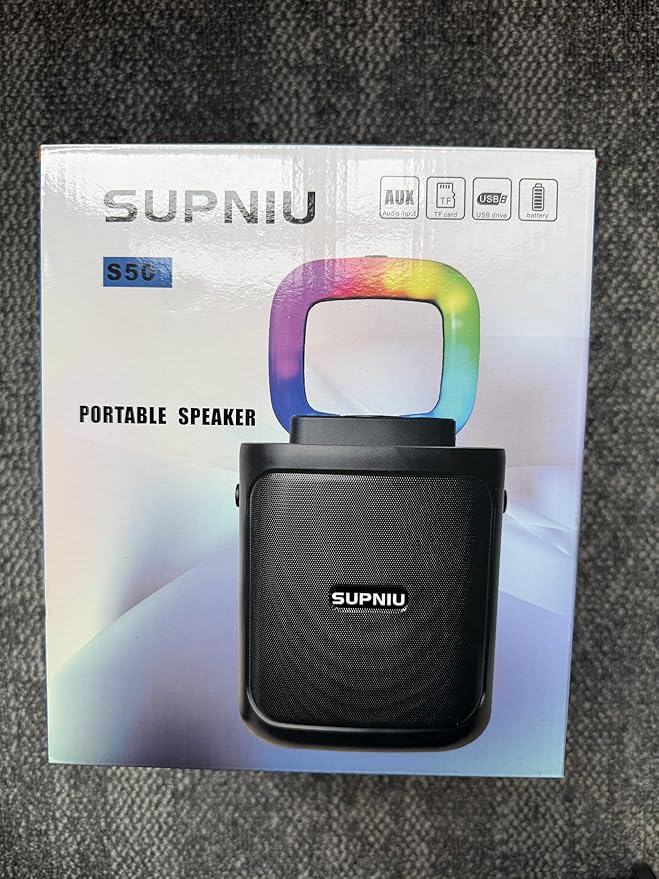 30W Portable Bluetooth Speaker Wireless with Loud Crystal Clear Stereo Sound - TWS Pairing & 24H Playtime with Led Lights | Small Party Speakers for Indoor/Outdoor, Travel, Gathering (1pcs)