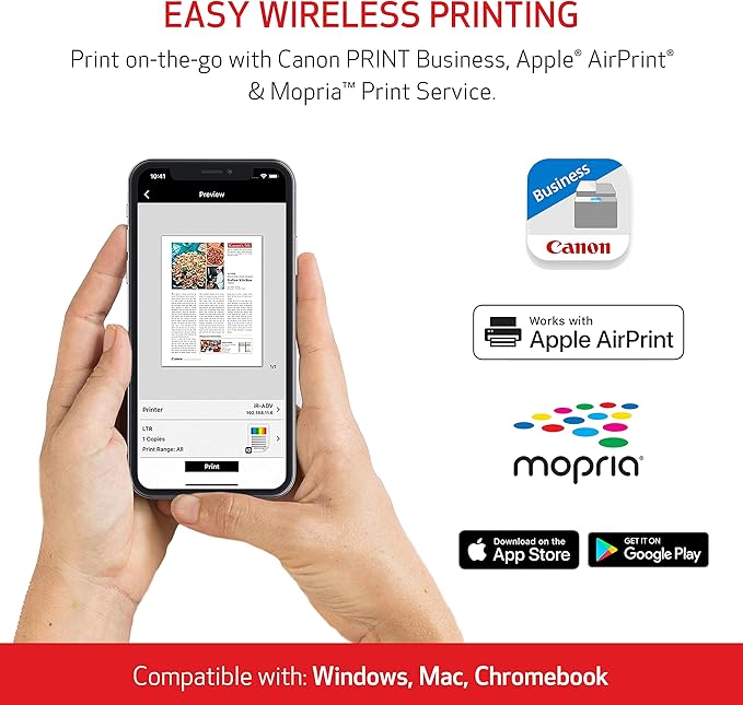 Canon imageCLASS MF656Cdw - Wireless Duplex Color Laser Printer, All-in-One with Copier, Scanner, Fax, Auto Document Feeder, Mobile Ready, 3 Year Limited Warranty, 22 PPM, White