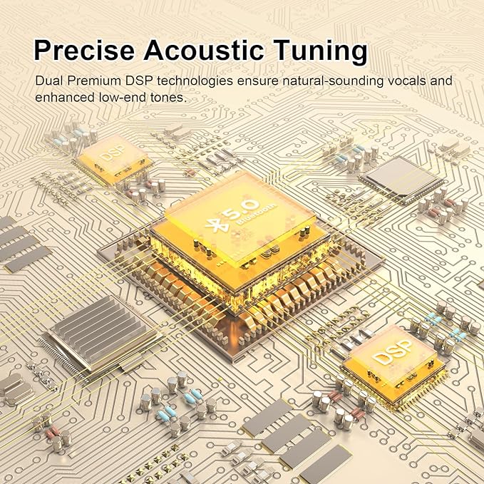 DOSS SoundBox XL Bluetooth Speaker with Subwoofer, 32W Loud Sound with Booming Bass, Dual DSP Technologies, 10H Playtime, USB-C, TWS, 2.1 Audio Channel for Home, Indoor and Office - Upgraded