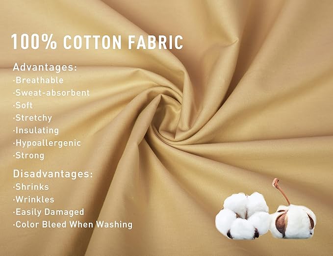 Sunflower Body Pillowcase 100% Cotton Long Pillow Cover/Case Envelope Closure 1 Pack, 21×54 inches Butterum, Soft and Breathable