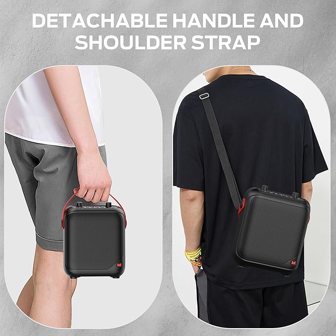 Monster MFS 1 Portable Bluetooth Speakers, Bluetooth Speaker Wireless with 40W Stereo Sound, Outdoor Speakers with Handle, 12H Playtime, Supports TF Card, AUX for Outdoor Indoor