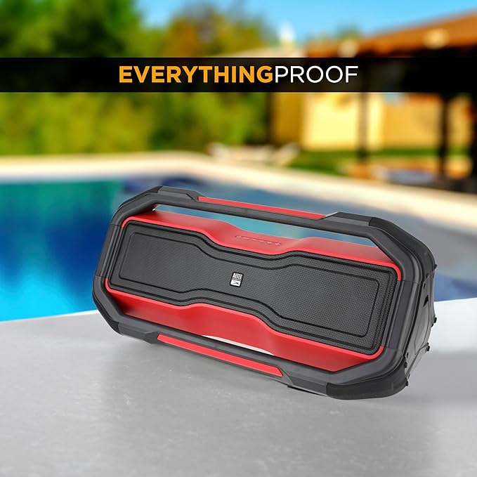 Altec Lansing ROCKBOX XL Wireless Bluetooth Speaker, Portable Waterproof with 20 Hour Playtime and 5 Illuminating LED Light Modes, Floating Wireless Speaker for Indoors and Outdoors