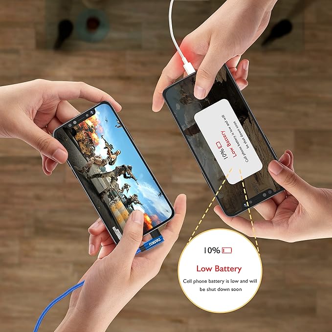 90 Degree iPhone Charger 10FT 2Pack [MFi Certified] USB Lightning Cable 10 Foot Right Angle Nylon Braided Apple Charging Cord Compatible with iPhone 14/13/12/11/Pro/Max/Mini/X/Plus/8/7/6/5/Plus/iPad