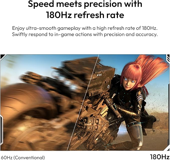 Pixio PX278 Wave White 27 inch 180Hz Refresh Rate QHD 1440p Resolution Fast IPS Panel 1ms GTG Response Time White Gaming Monitor with FreeSync