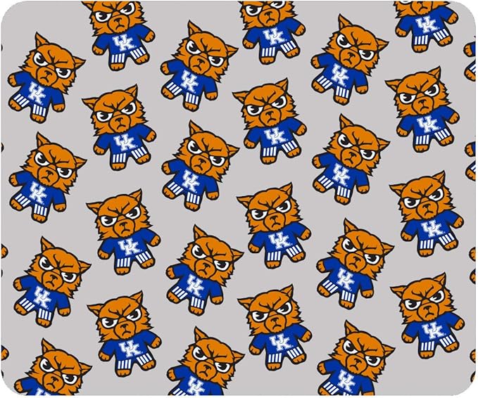 OTM Essentials University of Kentucky Standard Fabric Mouse Pad, Desk Accessories, Standard Fabric Gaming Mouse Pad, Tokyodachi Mascot All Over