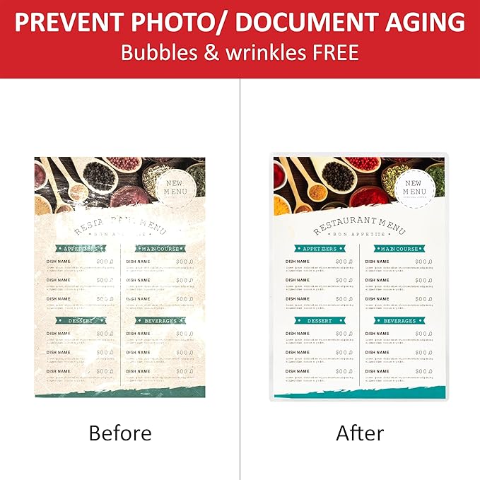 SINCHI 9-Inch Thermal Laminator, 3–5 Mil, 3-Min Warm-Up, Compact Lamination Machine with 10 Pouches, Jam Release Lever, Auto Shut-Off, One-Touch Operation for Home, Office, School