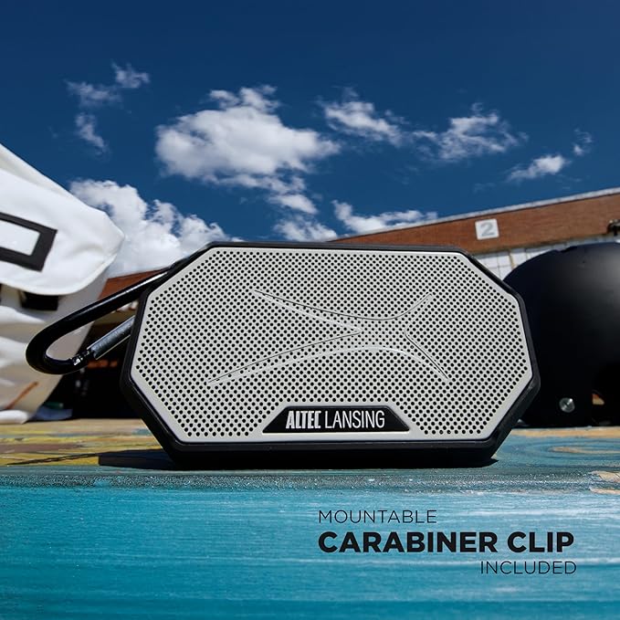 Altec Lansing Portable Bluetooth Speaker HYDRAMINI 2.0, IP67 Waterproof, Portable Speaker, 12h Playtime, Wireless Pairing, USB-C Quick Charge, Magnetic Bluetooth, Voice Assistant Integration