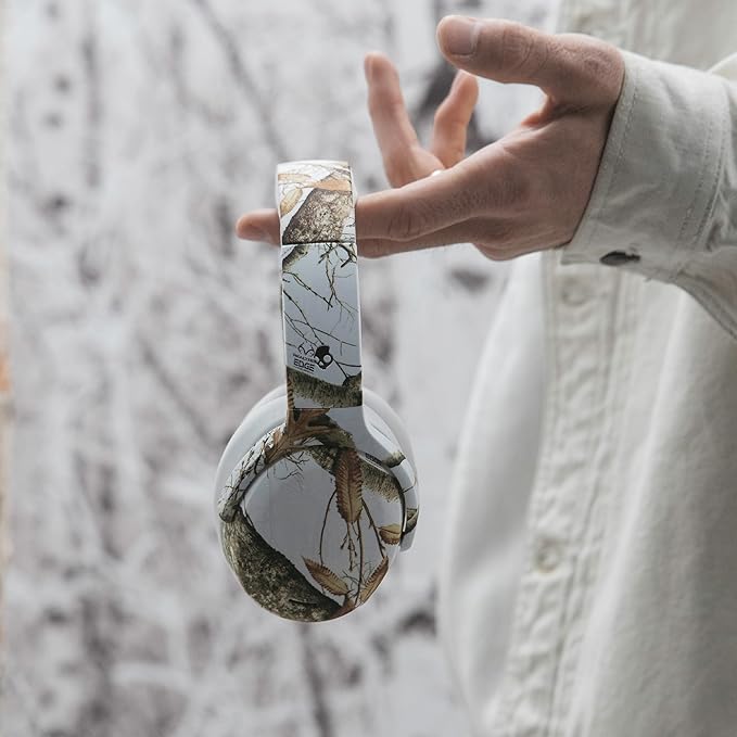 Skullcandy Crusher ANC 2 Wireless Over-Ear Bluetooth Headphones with Multi-Sensory Bass, Active Noise Cancelling, Up to 60 Hours Battery, Microphone for iPhone Android - Realtree Edge Colors Pink