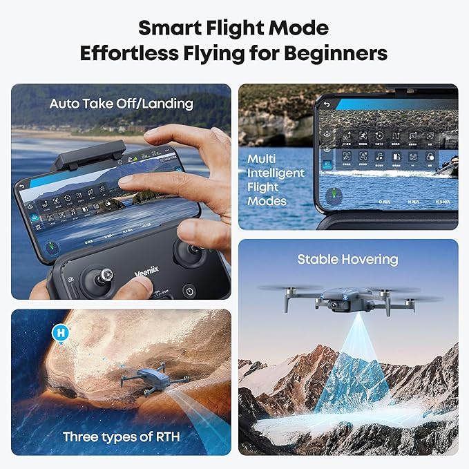 V11MINI SE Drones with Camera for Adults 4K UHD,Under 249g,70 Mins Flight Time,9842FT Long Range,Auto Return,Lightweight and Foldable Drone for Adults,Beginner,Upgraded Mini Drone with TOF GPS