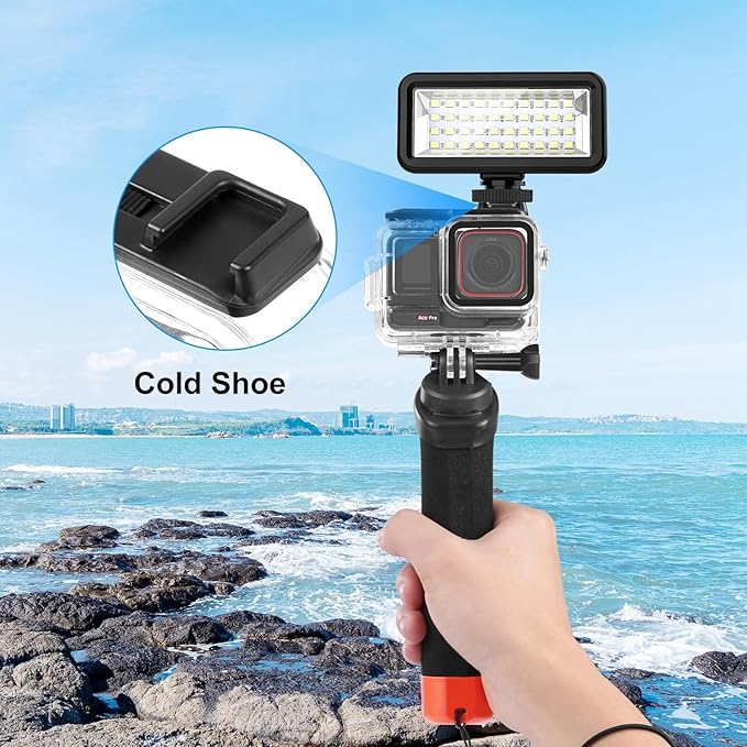 PULUZ Waterproof Case for Insta360 Ace Pro, Protective Housing/Diving Case, Waterproof Down to 60m/197FT, Underwater Photography Housing for Diving, Snorkeling