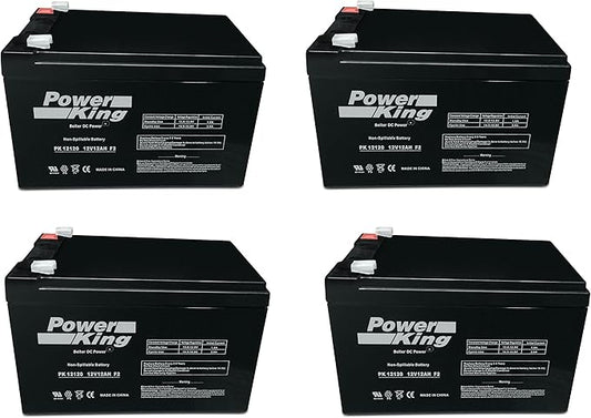 12v 12Ah F2 Terminal Sealed Lead Acid Battery (4 Pack)