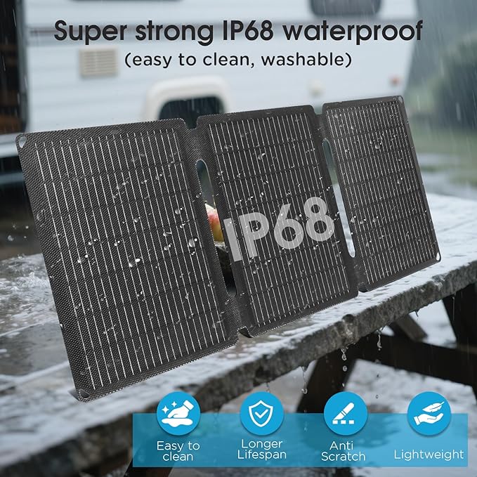 35w Solar Charger Fast Charging Cell Phone Battery Charger Portable Generator for Camping Waterproof Dustproof Battery Pack Charger Portable