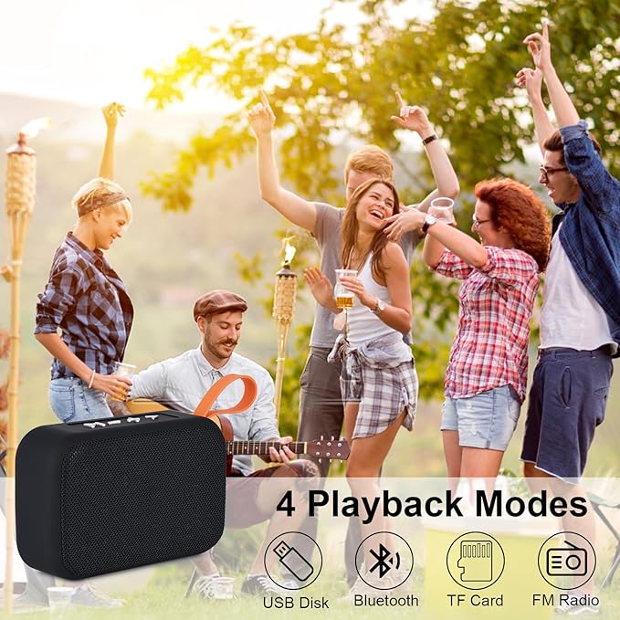 Portable Bluetooth Speakers, Wireless Bluetooth Speaker, Deep Bass, Outdoor Speakers with Handle, Supports TF Card for Outdoor