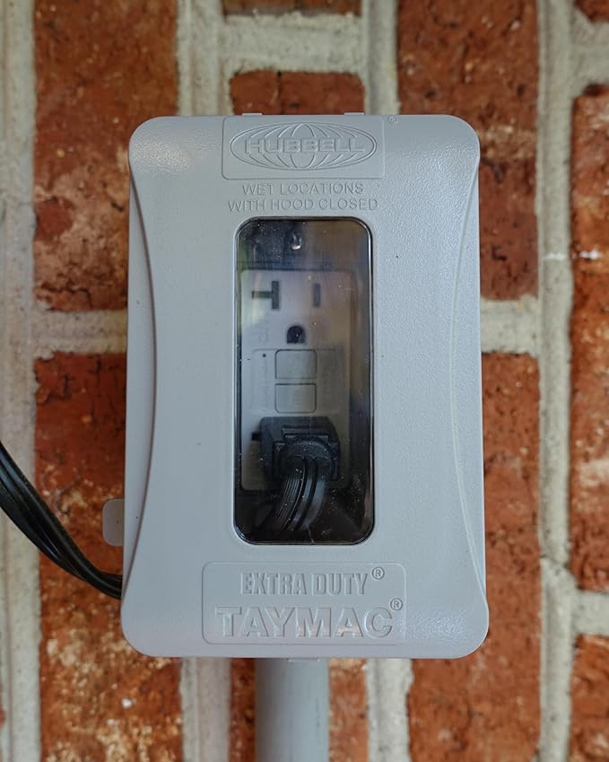 TAYMAC ML500 Single-Gang Mount 16-in-1 Flat Nonmetallic Weatherproof Vertical/Horizontal, 1-Pack, Gray