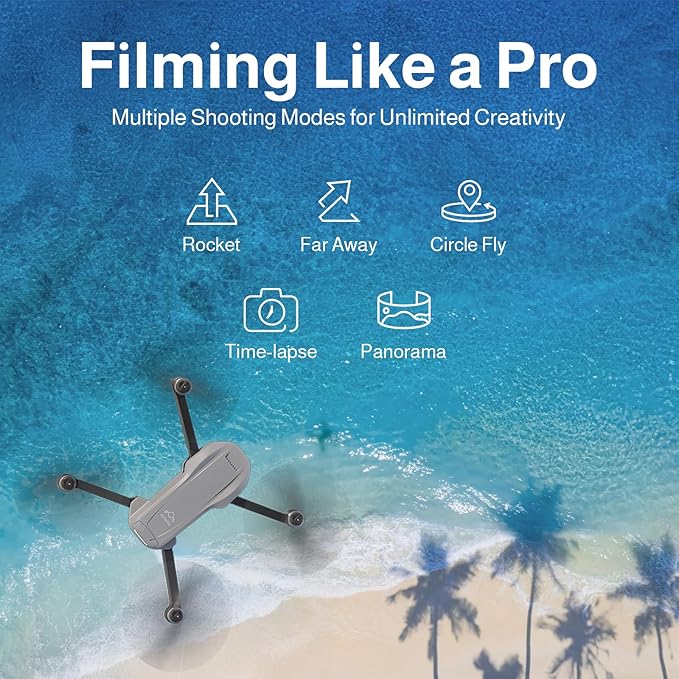 Ameta Drone with Camera 4K Professional with GPS, S50 Lite FPV Drone for Kids and Adults with Auto Return/ 50-Min Flight Time/Follow Me/Intelligent Mode/Gesture Control/ 1640 ft Range, Under 249g