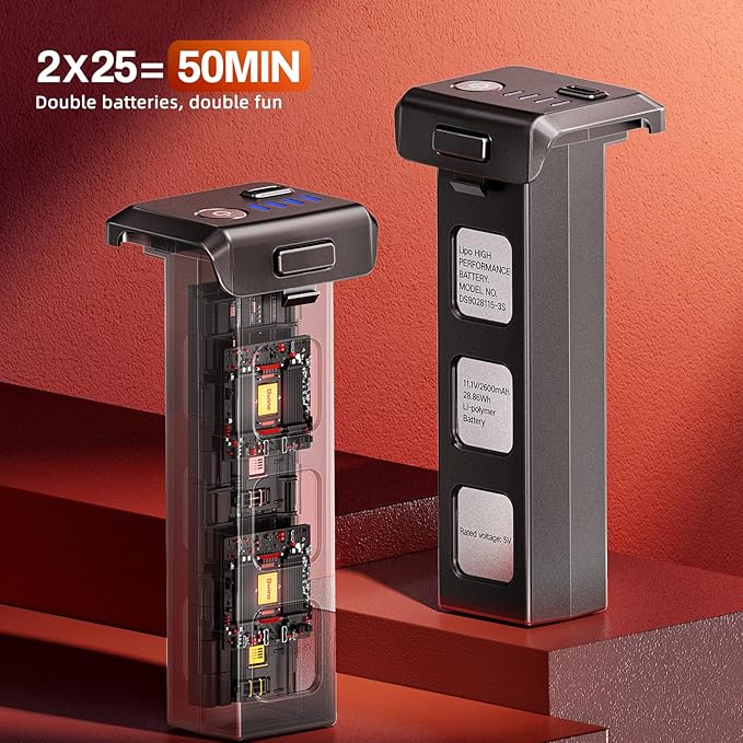 Bwine F7 Pro Drones with Camera for Adults 4K UHD Aerial, 3-Axis Gimbal, 10000FT Control, 50 Mins Flight Time with 2 Batteries, GPS Follow, Waypoint, Orbit Fly, Auto Return, Beginner Mode