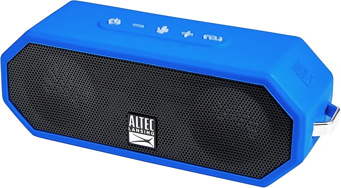 Altec Lansing LifeJacket H2O 4 - Waterproof Bluetooth Speaker, Durable & Portable Speaker with Voice Assistant, 10 Hour Battery Life & 100 Foot Range, Royal Blue