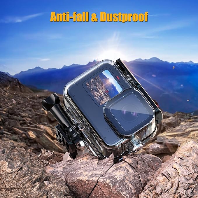 Waterproof Case for GoPro Hero 13 12 11 10 9 Black, 230FT/70M Underwater Diving Housing Protective Case Action Camera Accessories
