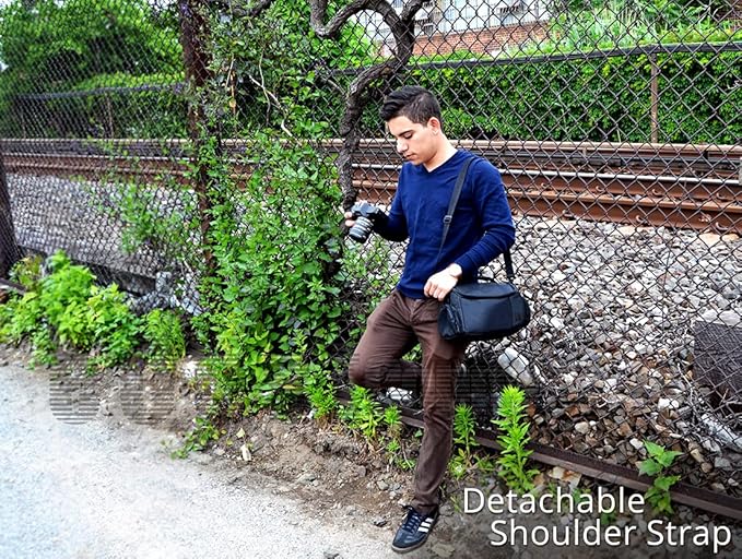 Acuvar Large Camera Bag, Digital Camera Case, Camcorder Bag & Large Camera Equipment Bag for Nikon,Canon,Sony,Olympus,Panasonic,Pentax & Samsung, DSLR Gadget Camera Case, Travel Case For Photographers