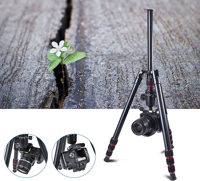 Tripod for Camera, 64" Camera Tripod Stand, DSLR Tripods & Monopods, Heavy Duty Travel Tripod for Binoculars Laser Level Spotting Scope Telescope, Professional Complete Tripod Units