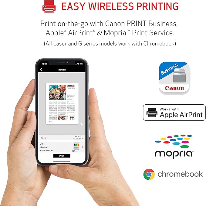 Canon imageCLASS MF751Cdw - Wireless Duplex Color Laser Printer, Multifunction with Copier, Scanner, Automatic Document Feeder, Mobile Ready, 3 Year Limited Warranty, 35 PPM, White