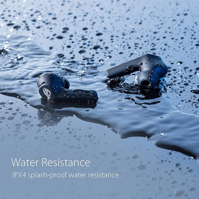 ASUS ROG Cetra True Wireless Gaming Earbuds, Low-Latency Bluetooth Earbuds, Active Noise Cancelation, 27-Hour Battery Life, IPX4 Water Resistance, Headphone with Wireless Charging,Black