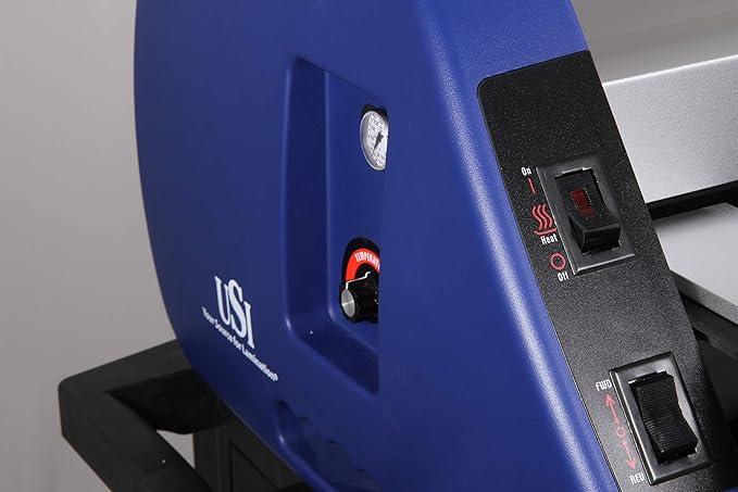 USI CSL 2700 Thermal (Hot) Roll Laminator Kit, Laminates Films up to 27” Wide and 3 Mils Thick, UL Listed, Includes 4 Rolls of Premium 27”, 3 Mil Opti Clear Film, Industry's Best 2-Year Warranty