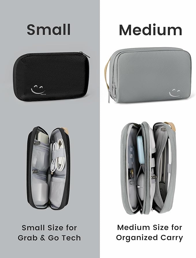 Travelkin Travel Cord Organizer, Electronic Organizer Travel Case, Cable Organizer Bag For Cords,Chargers Phone, Sd Card,Usbs