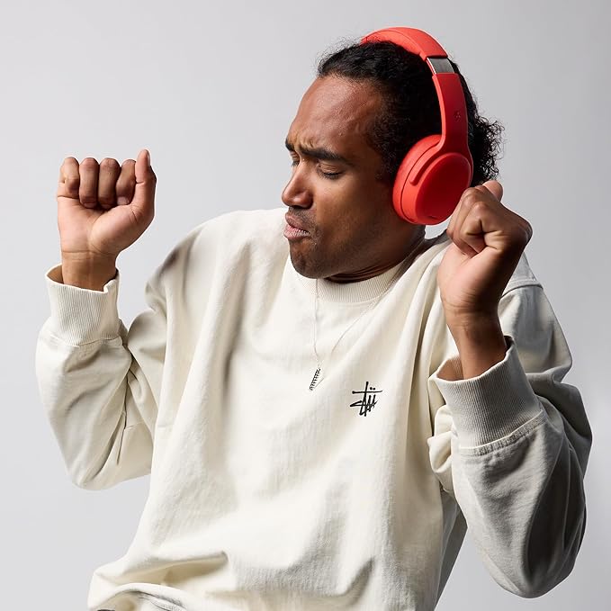 Skullcandy Crusher ANC 2 Wireless Over-Ear Bluetooth Headphones with Multi-Sensory Bass, Active Noise Cancelling, Up to 60 Hours Battery, Microphone for iPhone Android - Plasma