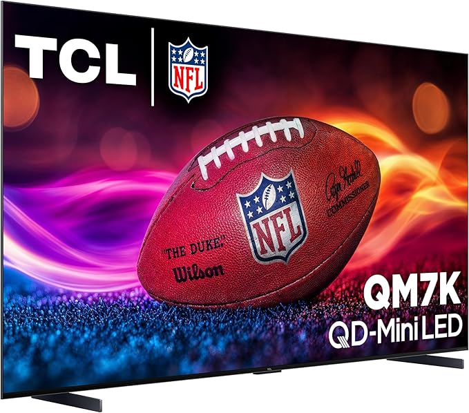 TCL 98-Inch Class QM7K Series QD-Mini LED 4K UHD Google Smart TV Best Premium Mini-LED TV - QLED, 144hz, 288hz Gaming Rate, Anti-Reflective Screen, Bang & Olufsen Audio, Atmos (98QM7K, 2025 Model)