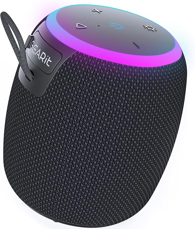 GEARit Portable Bluetooth Speaker Wireless with 15W Loud Sound - IPX6 Water-Resistant Speakers - Fast Connect 5.3 Bluetooth, AUX, and TWS Pairing - Perfect for Gift/Home/Outdoor/Party