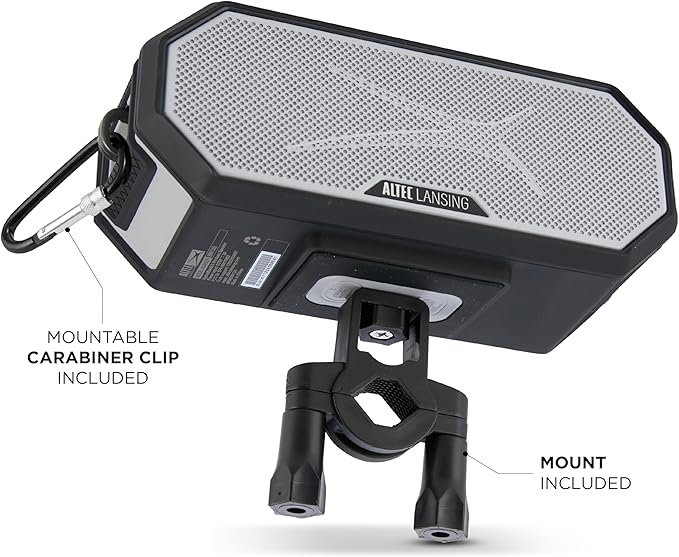 Altec Lansing - Portable Bluetooth Speaker HYDRABLAST 2.0, Waterproof IP67, 20W Output Power, Magnetic Bluetooth Speaker (Raiders)