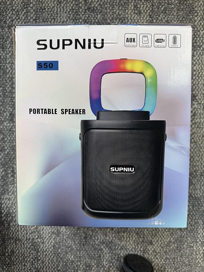 30W Portable Bluetooth Speaker Wireless with Loud Crystal Clear Stereo Sound - TWS Pairing & 24H Playtime with Led Lights | Small Party Speakers for Indoor/Outdoor, Travel, Gathering (1pcs)