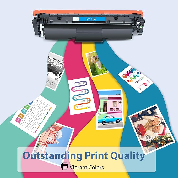 210A Toner Cartridges High Yield for Color Laser Jet Pro MFP 4301fdw 210A Compatible for HP 4201dn 4201dne 4201dw 4201dwe MFP 4301dw 4301dwe 4301fdn 4301fdne 4301fdw 4301fdwe Printer(BK/Y/M/C,8 Pack)