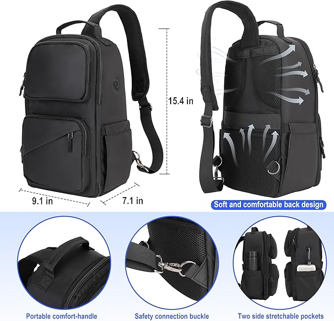 Carrying Case Compatible with Meta Quest 3/3S, Oculus Quest 2/Vision Pro/Pico 4 VR Travel Storage Bag for Gaming Headset with Elite Strap, Touch Controllers and Other Accessories