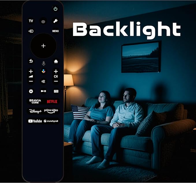 Universal Voice Remote Control for Sony Bravia TV Remote Control Replacement for Google Android Smart TV Bravia XR 3 7 8 9 KD X77L X80K X85K X90K A80K S30 Series Controller 2019-2025