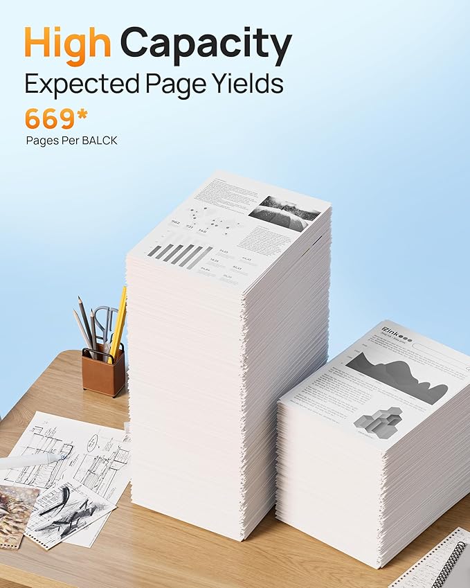 65XL 65 Black Ink Cartridge Ink Cartridge Remanufactured for hp 65 Ink cartridges Black Ink 65 XL 65XL Works with HP Envy 5055 5000 5070 5052 5014 DeskJet 3755 3772 3700 3752 3722 2600 2622 (2 Black)