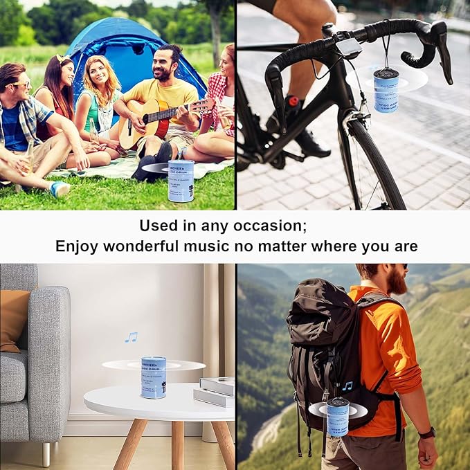 Oil Drum Wireless Bluetooth Speaker, Small Metal Speaker with American Flag Pattern, Mini Portable Speaker 12 Hours Playing Music, TWS Pairing Stereo Speaker, Gifts for Family, Friends