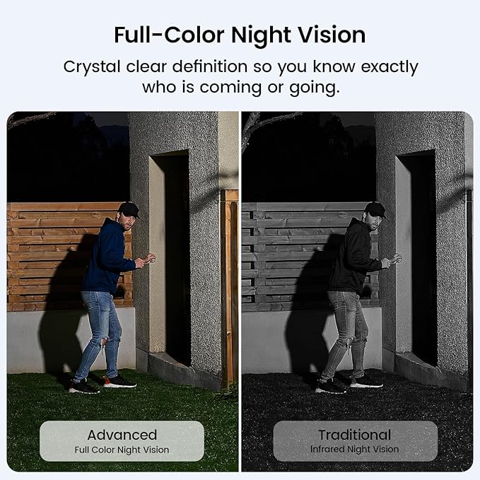 AOSU SolarCam P1 Max System Add-on Cam, 4K Security Camera Wireless Outdoor, Dual Solar Power, No Monthly Fees, Supports HomeCortex AI & Standalone Use