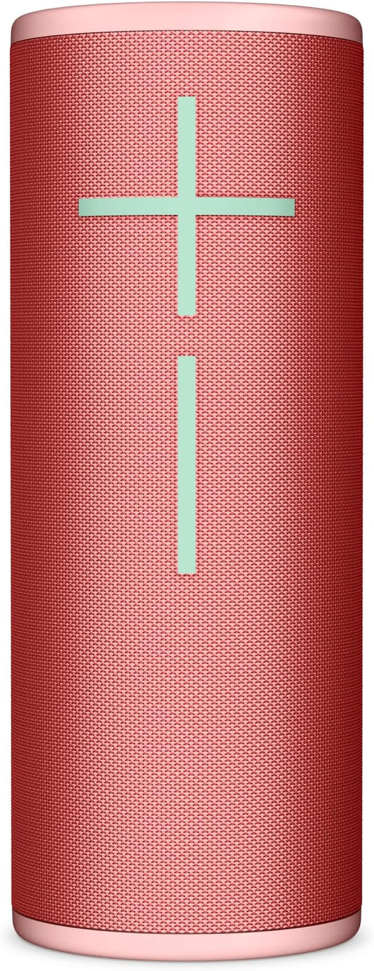 Ultimate Ears Boom 4 Portable Waterproof Bluetooth Speaker with 360-Degree Immersive Sound, Outdoor Floating Speaker, 15-Hour Battery, 147ft Range - Red